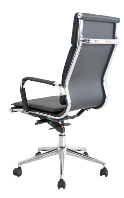 SILLA GERENCIAL PSTE PU DECAN NEGRO - DMAX