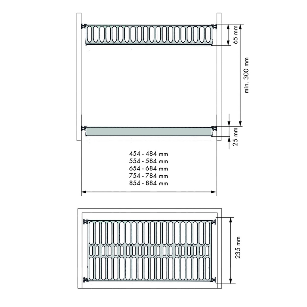 JUEGO ESCURREPLATOS VASOS INOX 900F - MENAGE CONFORT
