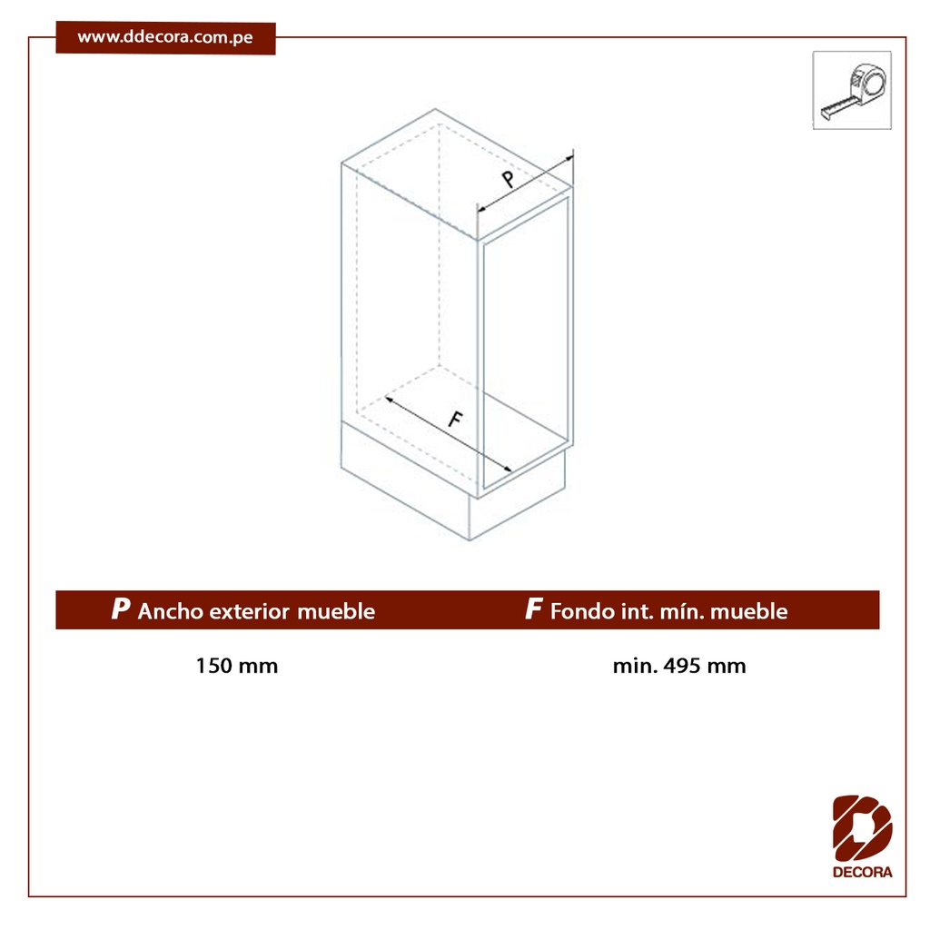 SOPORTE PAÑOS GUIAS LATERALES COMPACT - MENAGE CONFORT