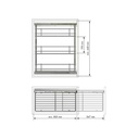 DISPENSERO BAJO EXTRAIBLE LATERAL 3DIV 347E 300F DCHA 258Dx600Hx480L - MENAGE CONFORT