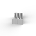 SOPORTE PLATOS ABS BLANCO 150Dx85Hx270L - MENAGE CONFORT 