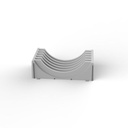 SOPORTE PLATOS ABS BLANCO 150Dx85Hx270L - MENAGE CONFORT 