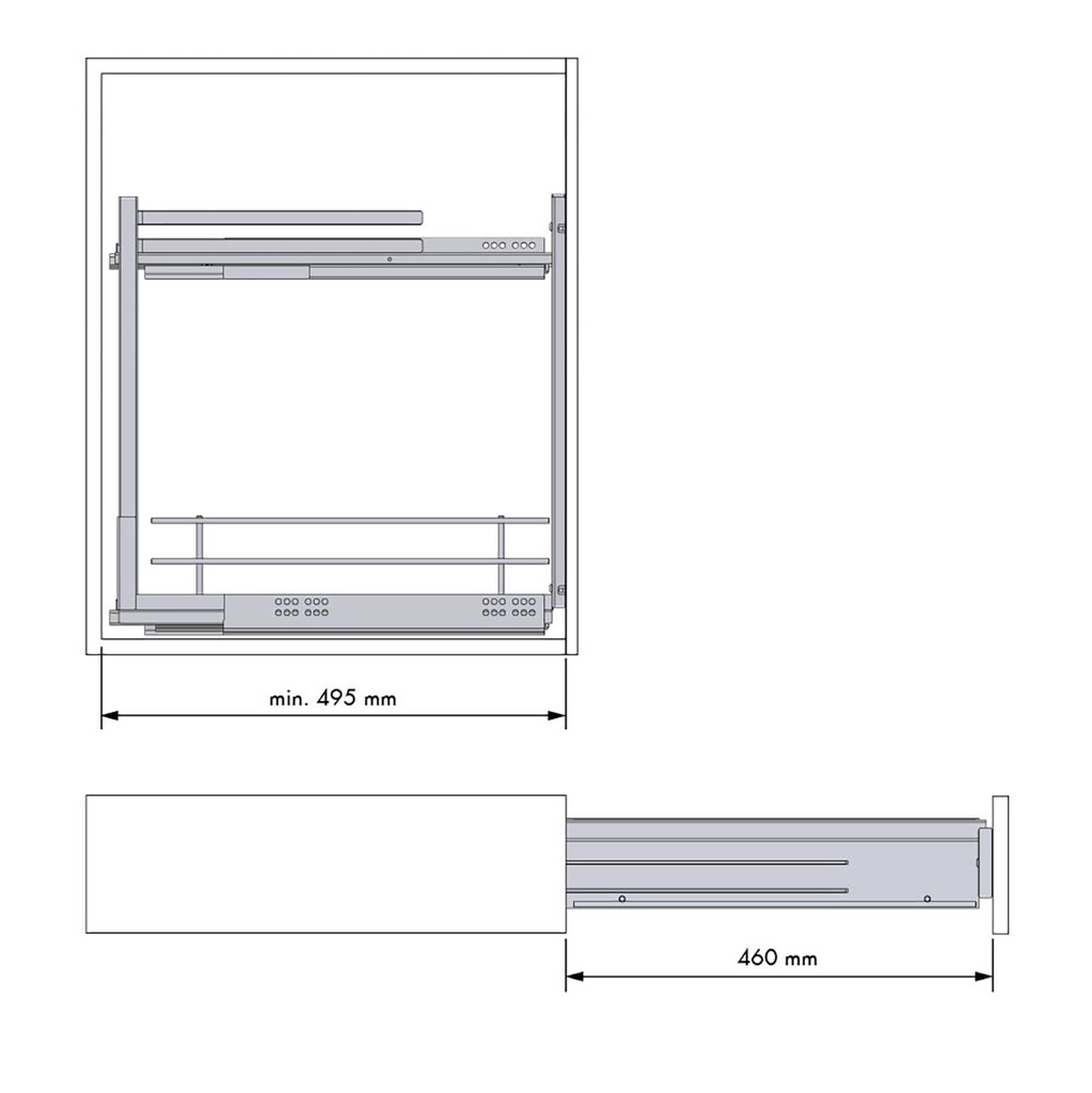SOPORTE MENAGE CONFORT PAÑOS GUIAS LATERALES COMPACT