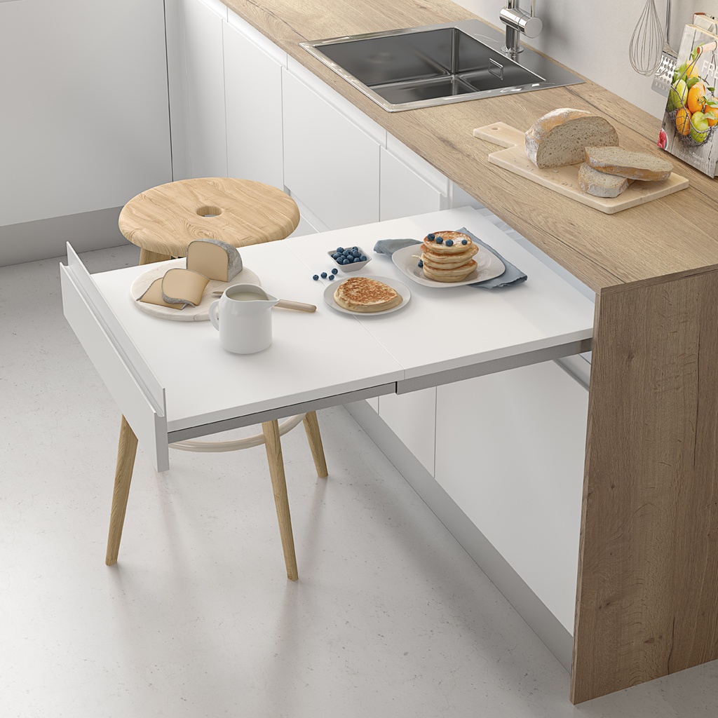 HERRAJE MESA EXTRAIBLE 400 A 800F 78H x 500L - MENAGE CONFORT