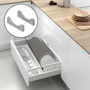 KIT TERMINACION SOPORTE PLATOS ABS BLANCO 25Dx85Hx270L - MENAGE CONFORT