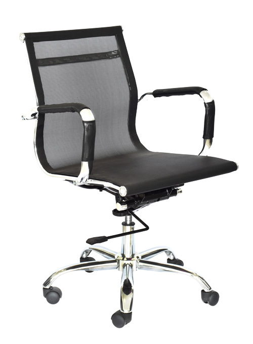 SILLA GERENCIAL GTE MALLA SENECA NEGRO - DMAX